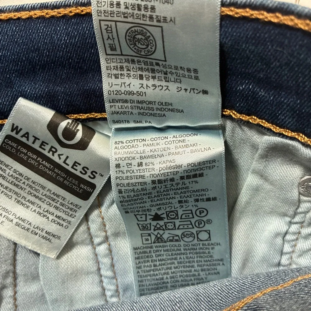 NEW Levi's 511 Slim Jeans 33x32 Blue Stretch WaterLess USA Cowboy